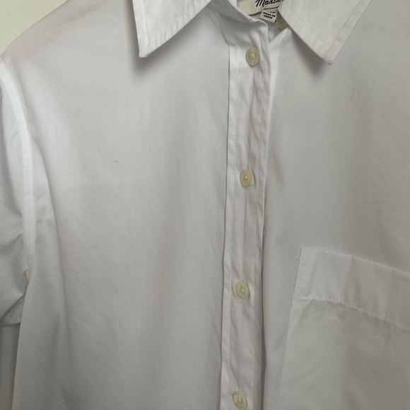 NWT Madewell White Relaxed Button-Up Shirt SZ Various - Picture 9 of 16